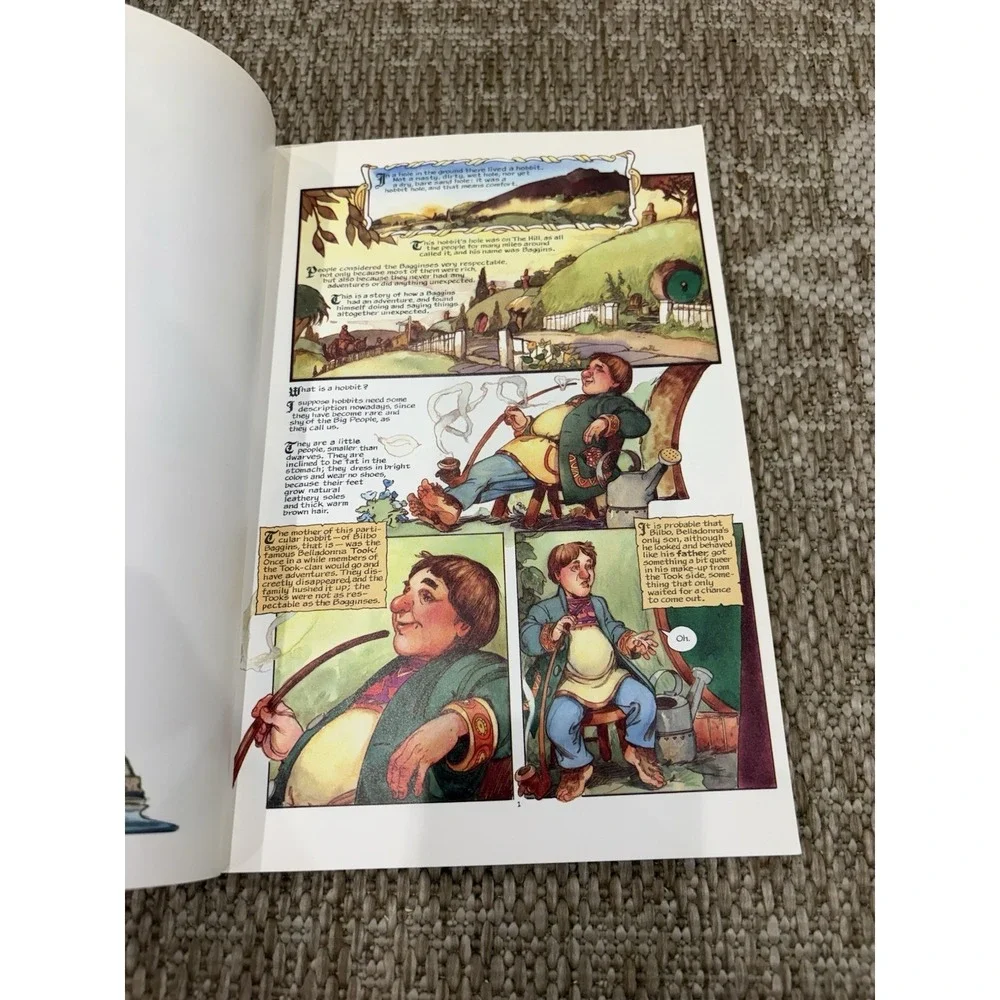 J.R.R. Tolkien The Hobbit Graphic Novel 1990 Eclipse Books